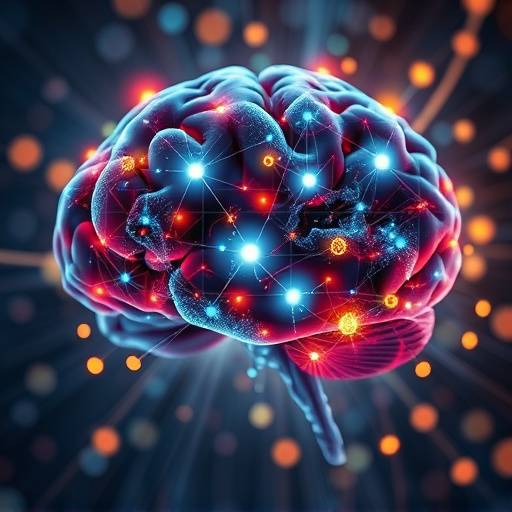 An artistic representation of a brain with interconnected nodes and light, symbolizing innovation.