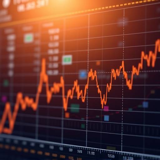 Graph showing fluctuating cryptocurrency prices