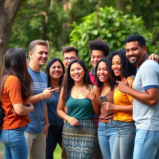Group of people participating in a supportive community activity