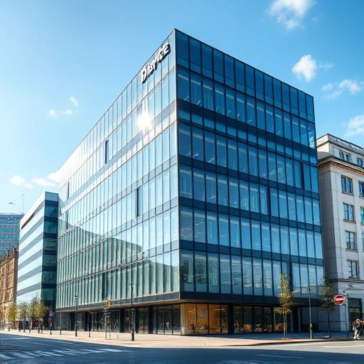 Modern office building in Dublin city center